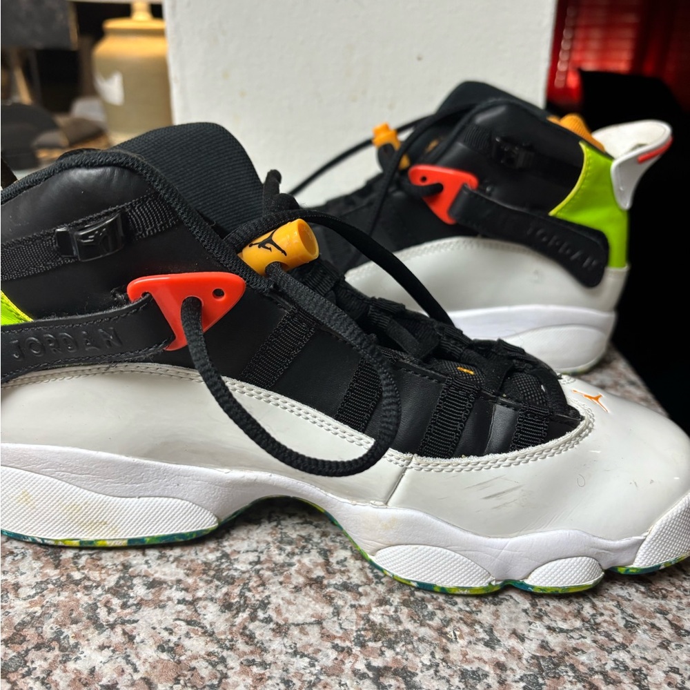 Jordan Kids' Black and White Sneakers